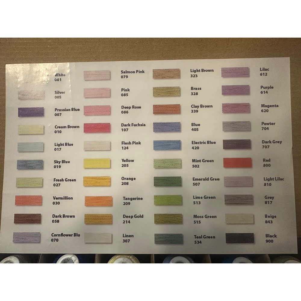 Tao Together As One 40 Spool Embroidery Machine Thread Set 550 Yards - Picture 6 of 6